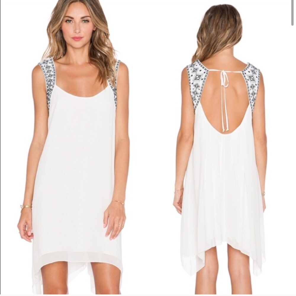 BCBGeneration Embroidered Yoke Dress - NWT